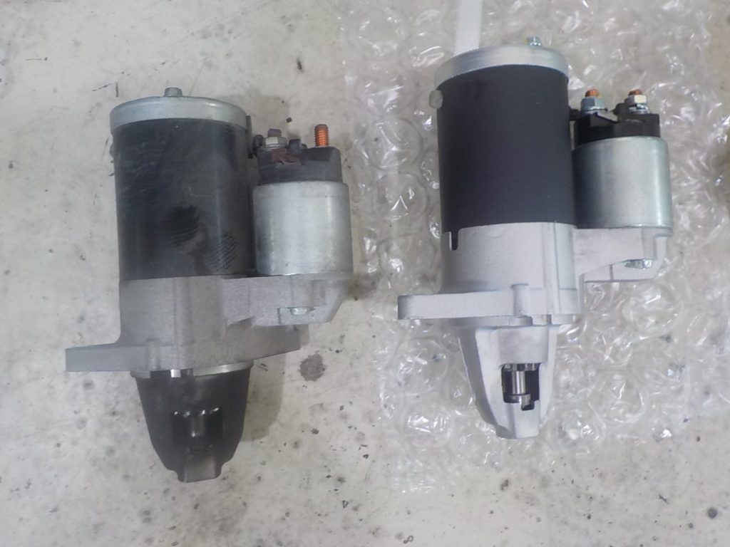 伊賀市のモリタ自動車:エンジンかからない、セルモーターの交換作業