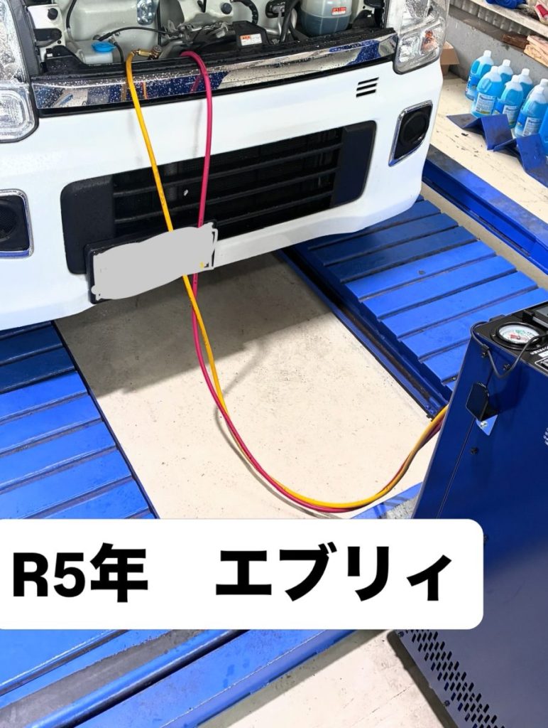 エアコンメンテナンスをご依頼いただいた令和5年式スズキ エブリィ
